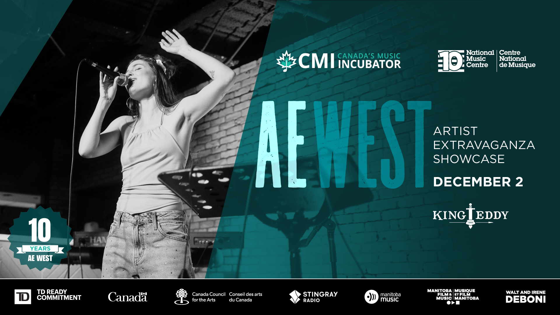 AE West Artist Extravaganza Showcase — official event artwork