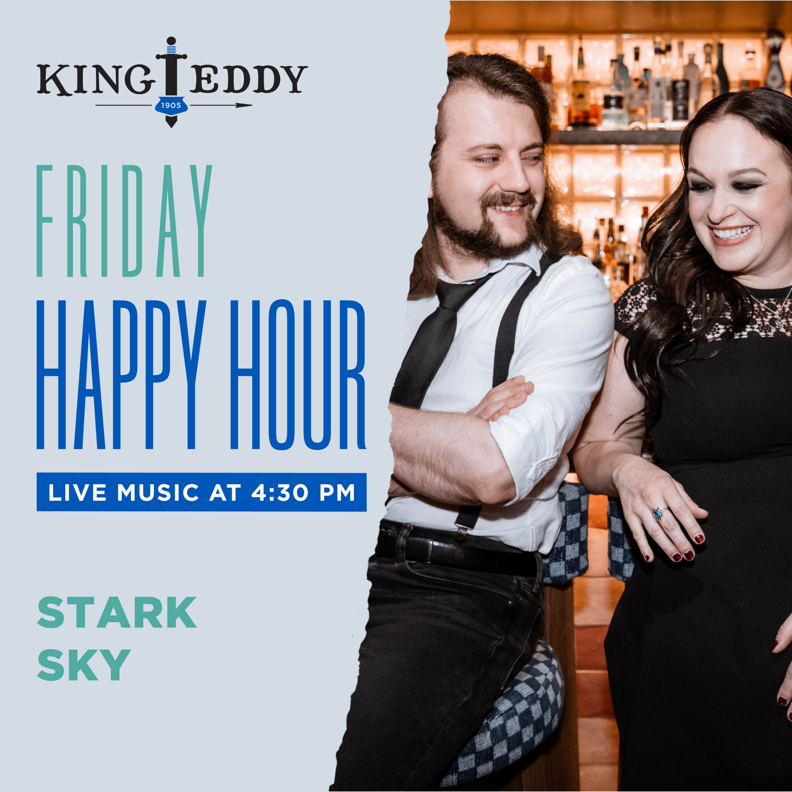 Happy Hour with Stark Sky event artwork from King Eddy